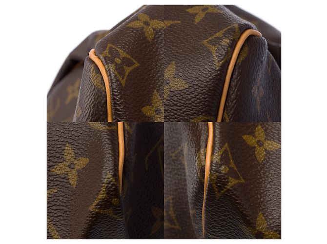 Borsa LOUIS VUITTON Keepall in Tela Marrone - 103439 - vista 11