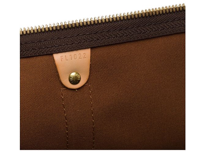Borsa LOUIS VUITTON Keepall in Tela Marrone - 103439 - vista 7