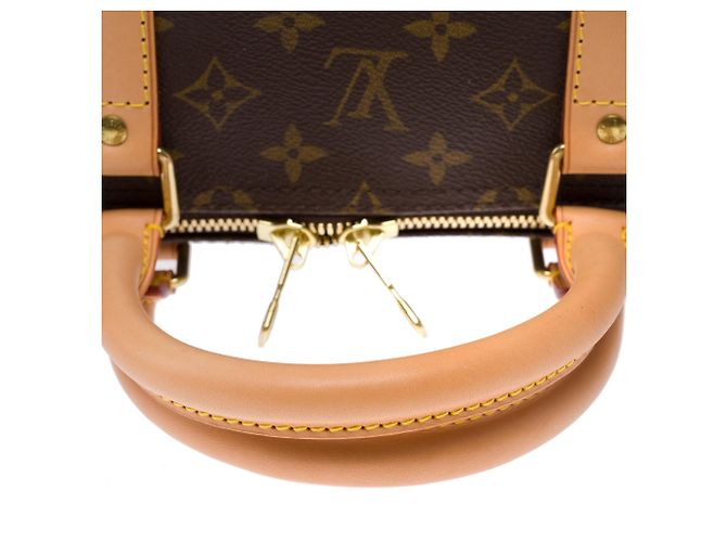 Borsa LOUIS VUITTON Keepall in Tela Marrone - 103439 - vista 9