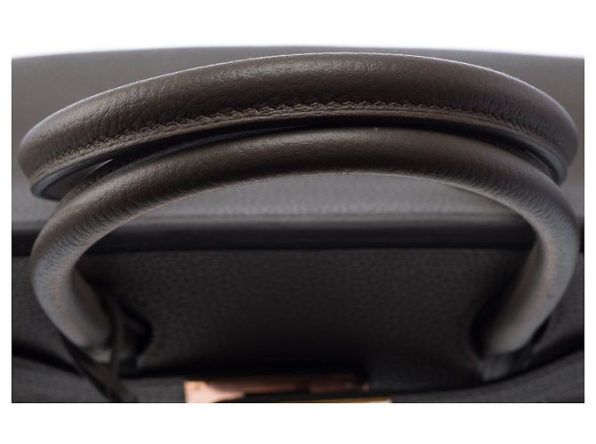 Hermès Borsa HERMES Birkin 30 in Pelle Grigia - 103454 Grigio - vista 10
