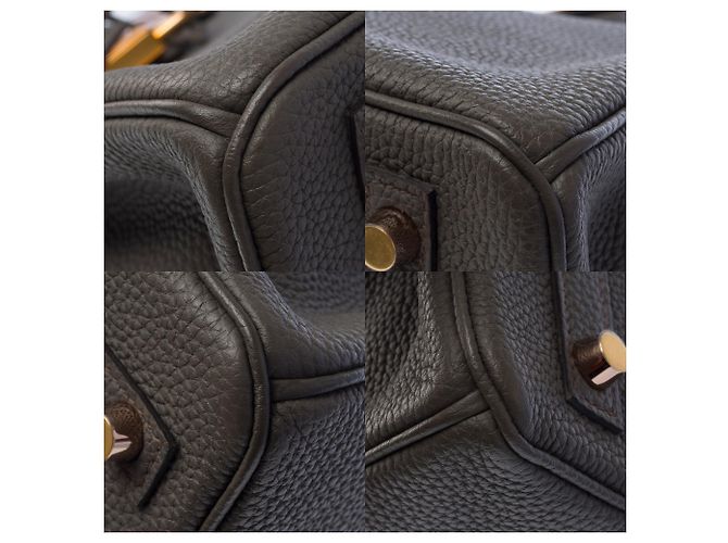 Hermès Borsa HERMES Birkin 30 in Pelle Grigia - 103454 Grigio - vista 12