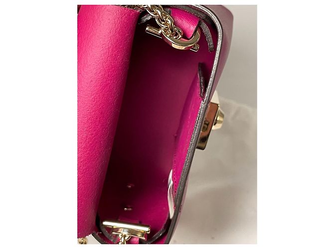 Bolso cruzado mini Metropolis en cuero fucsia de Furla Rosa - vista 9