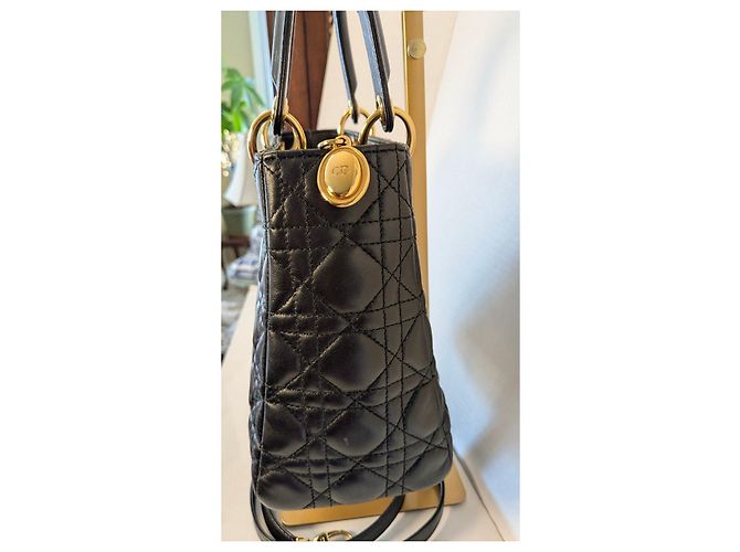 Borsa Lady Dior Dior in pelle nera Nero - vista 4