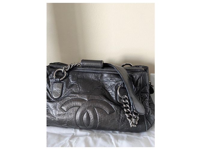 Borsa a spalla in pelle nera Chanel Nero - vista 2