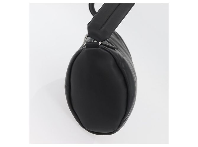 Borsa a mano in pelle nera e argento autentica BURBERRY 174706A Nero - vista 4