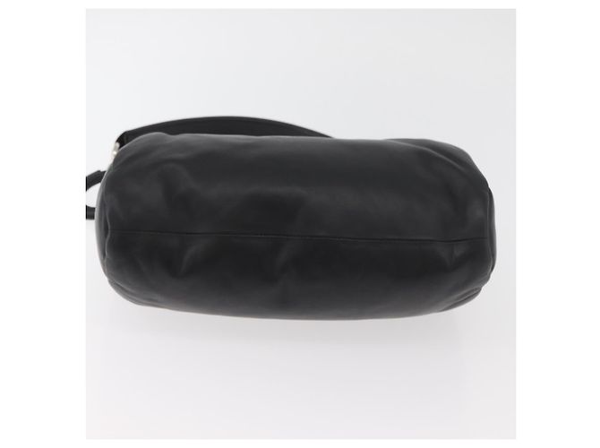 Borsa a mano in pelle nera e argento autentica BURBERRY 174706A Nero - vista 5