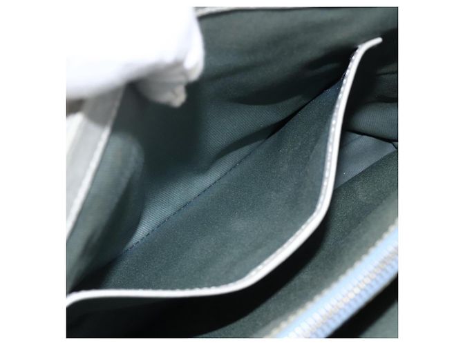 Céline Bolsa de mão em lona Macadam C da CELINE azul claro prata autêntica YKZ1602 - vista 20