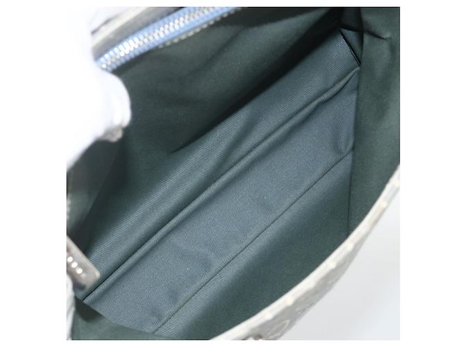 Céline Bolsa de mão em lona Macadam C da CELINE azul claro prata autêntica YKZ1602 - vista 22