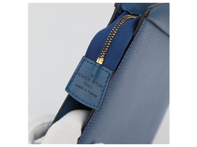 LOUIS VUITTON Epi Trousse Crete Pouch Blue M48405 LV Auth INZ117 - view 8