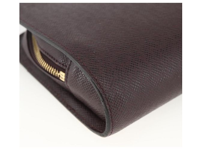 LOUIS VUITTON Taiga Baikal Clutch Bag Acajou M30186 LV Auth AMZ144 Marrone - vista 15
