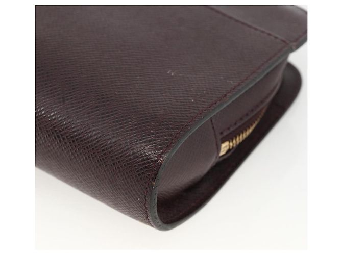 LOUIS VUITTON Taiga Baikal Clutch Bag Acajou M30186 LV Auth AMZ144 Marrone - vista 16