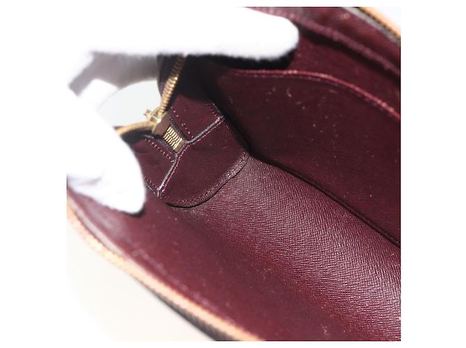 LOUIS VUITTON Taiga Baikal Clutch Bag Acajou M30186 LV Auth AMZ144 Marrone - vista 20