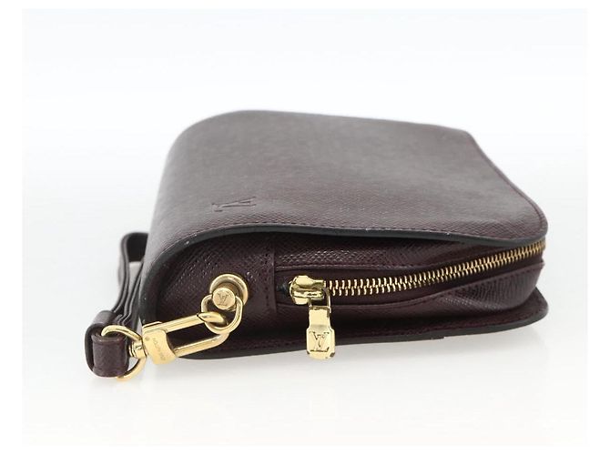 LOUIS VUITTON Taiga Baikal Clutch Bag Acajou M30186 LV Auth AMZ144 Marrone - vista 4