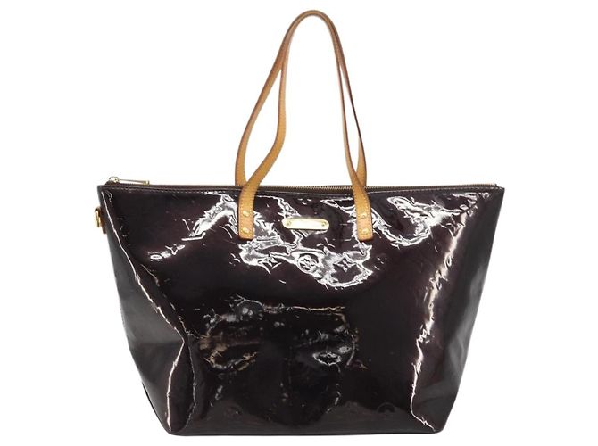 LOUIS VUITTON Borsa Tote Bellevue GM Monogram Vernis Amarante M93589 Auth YKZ1621 Bordò - vista 13