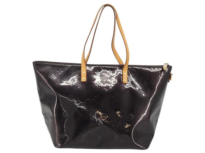 LOUIS VUITTON Borsa Tote Bellevue GM Monogram Vernis Amarante M93589 Auth YKZ1621 Bordò - vista 2