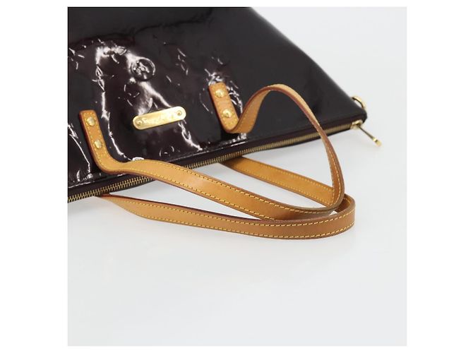 LOUIS VUITTON Borsa Tote Bellevue GM Monogram Vernis Amarante M93589 Auth YKZ1621 Bordò - vista 7