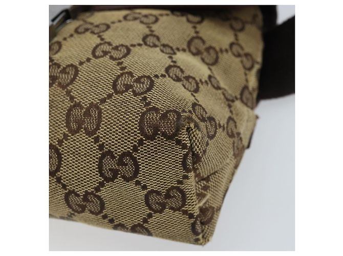 Borsa a vita GG Canvas Gucci Beige Argento 131236 Auth AMZ164 - vista 14