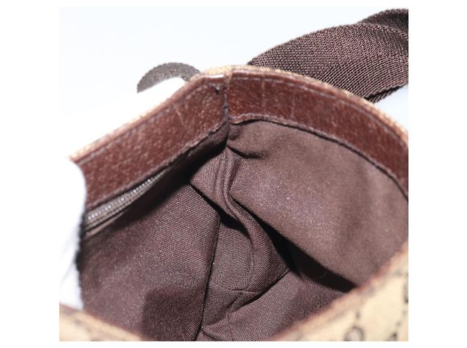 Borsa a vita GG Canvas Gucci Beige Argento 131236 Auth AMZ164 - vista 20