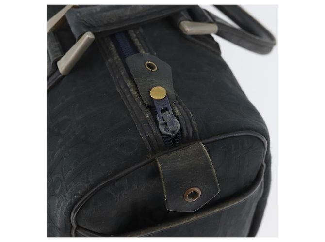 Borsa a mano in tela Trotter Christian Dior nera Auth YKZ265 Nero - vista 10