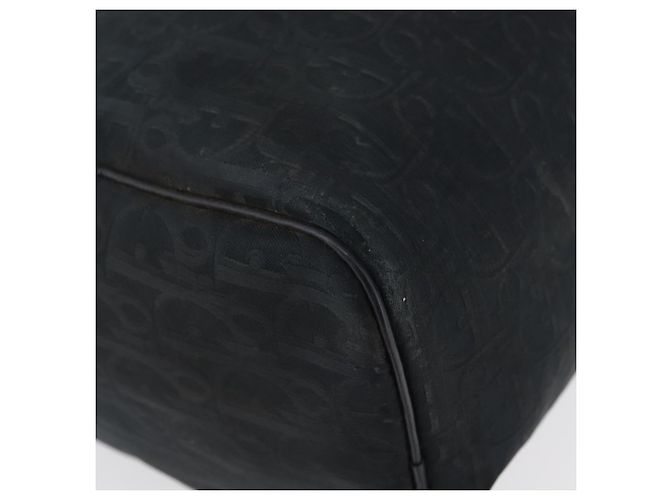 Borsa a mano in tela Trotter Christian Dior nera Auth YKZ265 Nero - vista 15