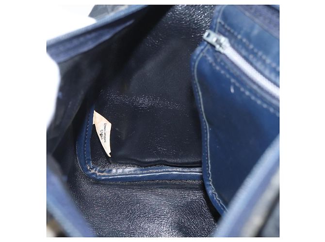Borsa a mano in tela Trotter Christian Dior nera Auth YKZ265 Nero - vista 19