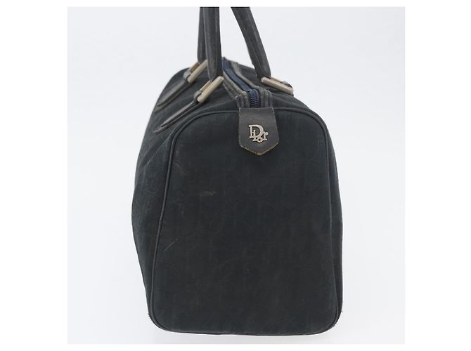 Borsa a mano in tela Trotter Christian Dior nera Auth YKZ265 Nero - vista 3
