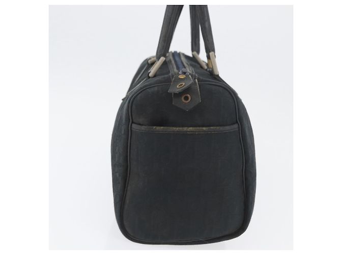 Borsa a mano in tela Trotter Christian Dior nera Auth YKZ265 Nero - vista 4
