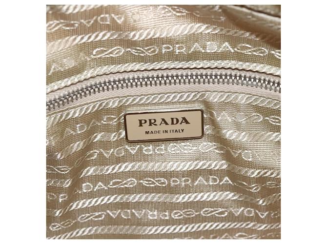 Borsa a Spalla PRADA Nylon Rosa Argento Auth 174397 - vista 19