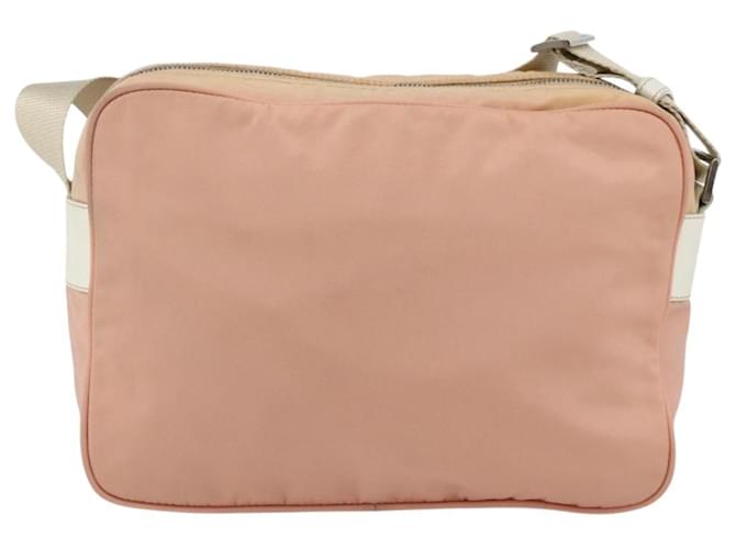 Borsa a Spalla PRADA Nylon Rosa Argento Auth 174397 - vista 2