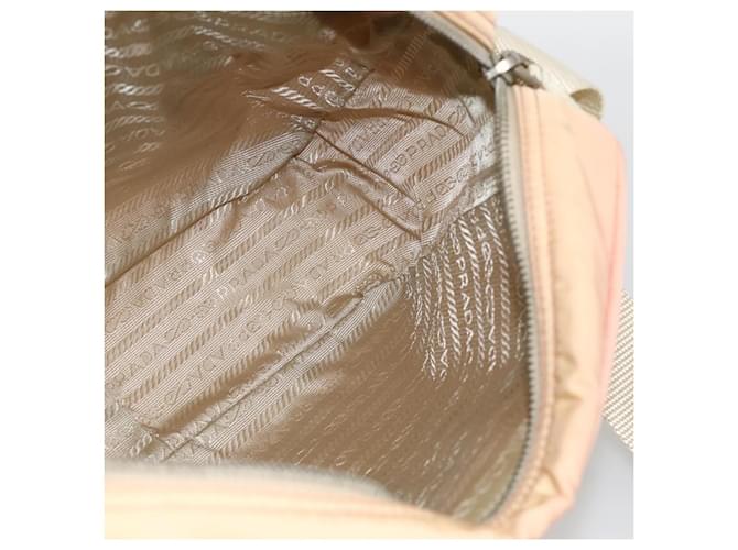 Borsa a Spalla PRADA Nylon Rosa Argento Auth 174397 - vista 20