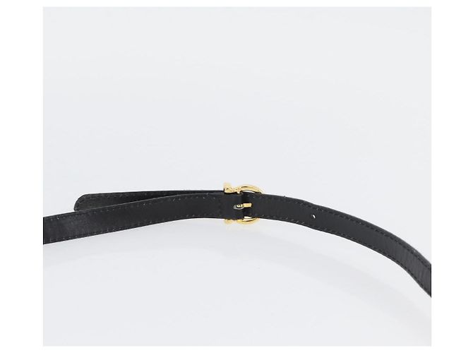 Borsa a mano Salvatore Ferragamo Vala in suede 2 in 1 nera e oro Auth gh1949 Nero D'oro - vista 15