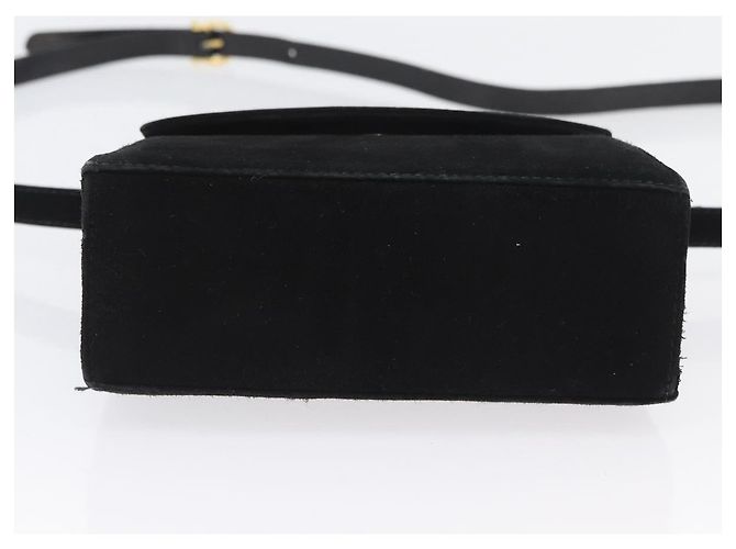 Borsa a mano Salvatore Ferragamo Vala in suede 2 in 1 nera e oro Auth gh1949 Nero D'oro - vista 5