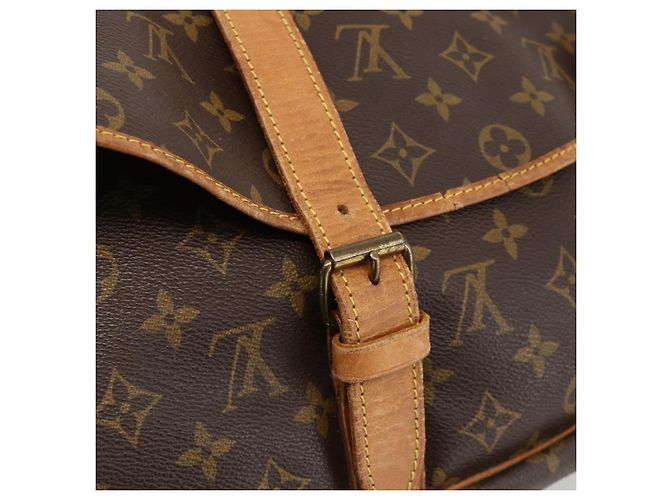 LOUIS VUITTON Borsa a Spalla Monogram Saumur 35 M42254 LV Auth hk3665 Monogramma - vista 18