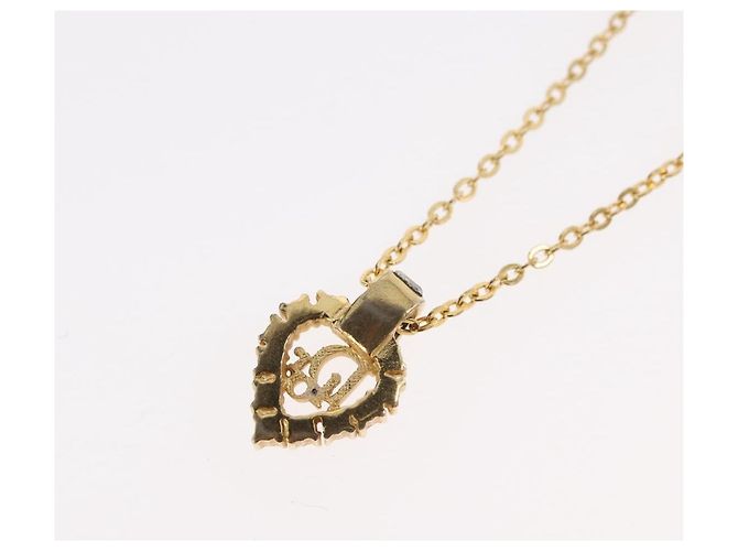 Collana Christian Dior metallo oro Auth ka3707A D'oro - vista 10