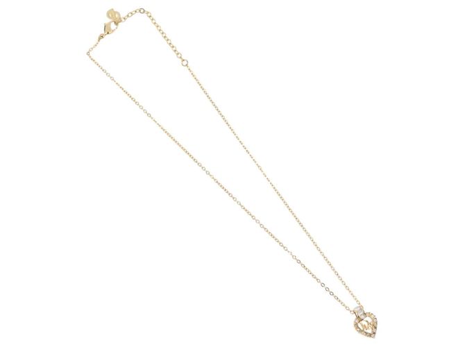 Collana Christian Dior metallo oro Auth ka3707A D'oro - vista 2