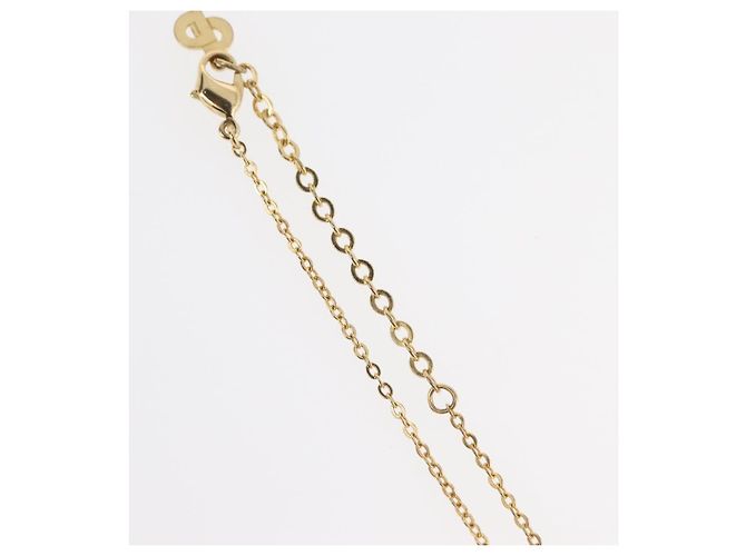 Collana Christian Dior metallo oro Auth ka3707A D'oro - vista 7