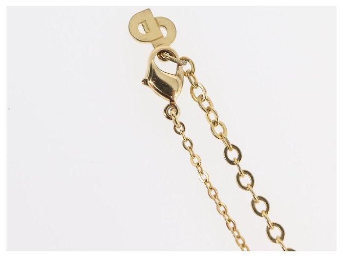 Collana Christian Dior metallo oro Auth ka3707A D'oro - vista 8