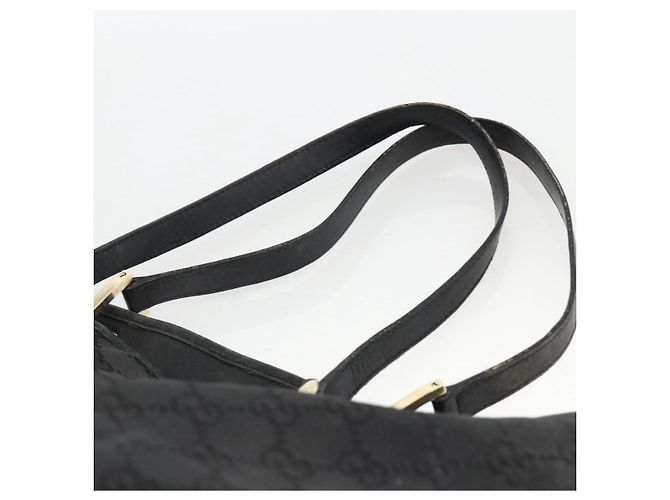 Borsa Tote GG Canvas Gucci Nera Oro 002 1098 Auth AMZ017 Nero D'oro - vista 8