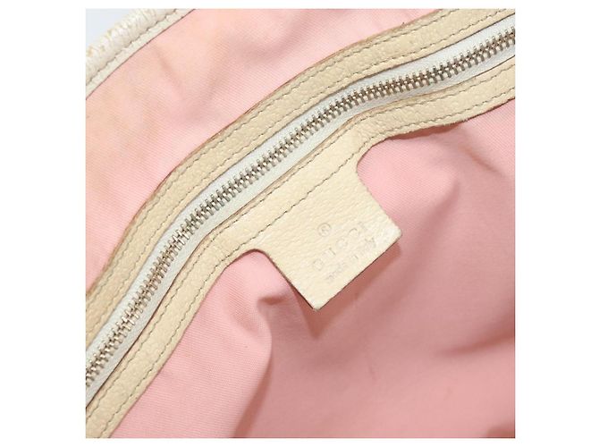 GUCCI GG Canvas Sherry Line Tote Bag Pink Gold Auth AMZ129 Golden - view 19