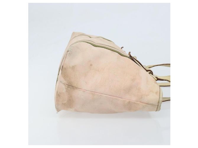 GUCCI GG Canvas Sherry Line Tote Bag Pink Gold Auth AMZ129 Golden - view 3