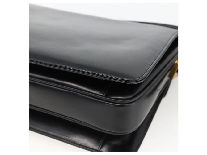 Borsa a Spalla CÉLINE Carrozza in Pelle Nera e Oro Auth INZ094 Nero D'oro - vista 15