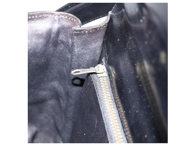 Borsa a Spalla CÉLINE Carrozza in Pelle Nera e Oro Auth INZ094 Nero D'oro - vista 19