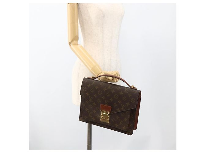 LOUIS VUITTON Monogram Monceau 28 Hand Bag M51185 LV Auth AMZ172 Monogramme - vue 24