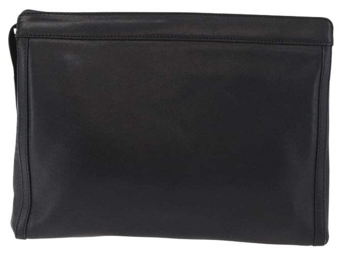 Céline Borsa a mano CELINE in pelle nera e oro Auth 174310 Nero D'oro - vista 2
