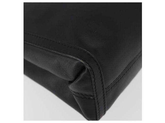 Céline Borsa a mano CELINE in pelle nera e oro Auth 174310 Nero D'oro - vista 7