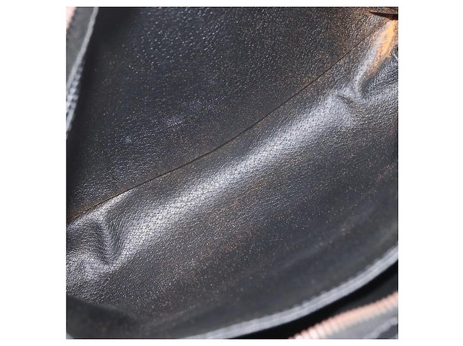 Céline Borsa a mano CELINE in pelle nera e oro Auth 174310 Nero D'oro - vista 9