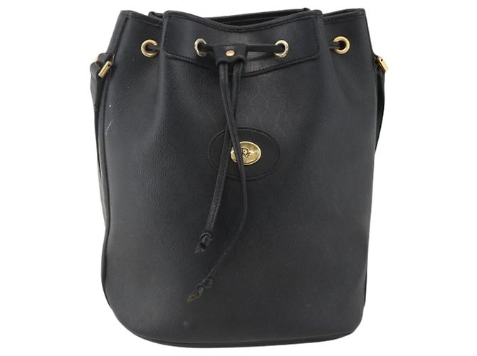 Borsa a spalla in tela a nido d'ape PVC nera e oro Christian Dior Auth 174364 Nero D'oro - vista 13