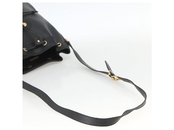 Borsa a spalla in tela a nido d'ape PVC nera e oro Christian Dior Auth 174364 Nero D'oro - vista 7