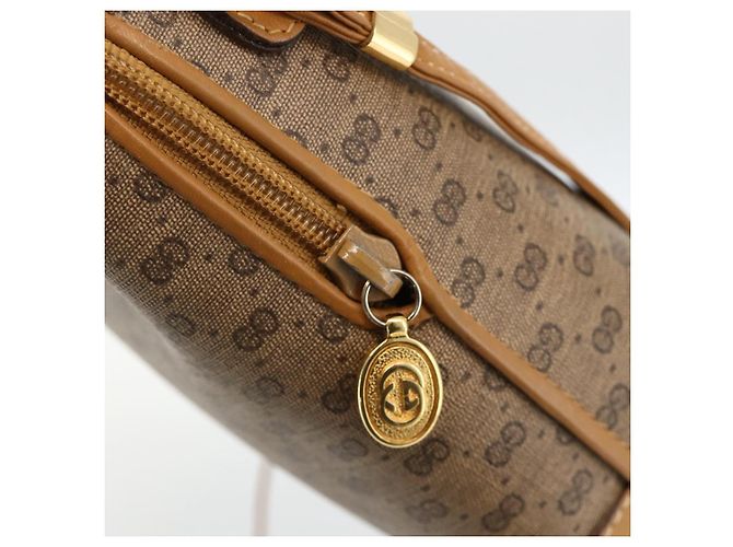 Gucci Borsa a Spalla Micro GG Supreme PVC Beige Oro 007 115 0093 Auth BAZ805 D'oro - vista 10