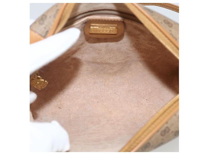 Gucci Borsa a Spalla Micro GG Supreme PVC Beige Oro 007 115 0093 Auth BAZ805 D'oro - vista 11